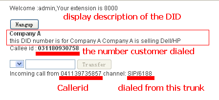 asterCRM, DID information and virtual office In asterCRM, we can set some description for a trunk or a DID, so that when customer dial in, we could know which number he dialed or which trunk he...